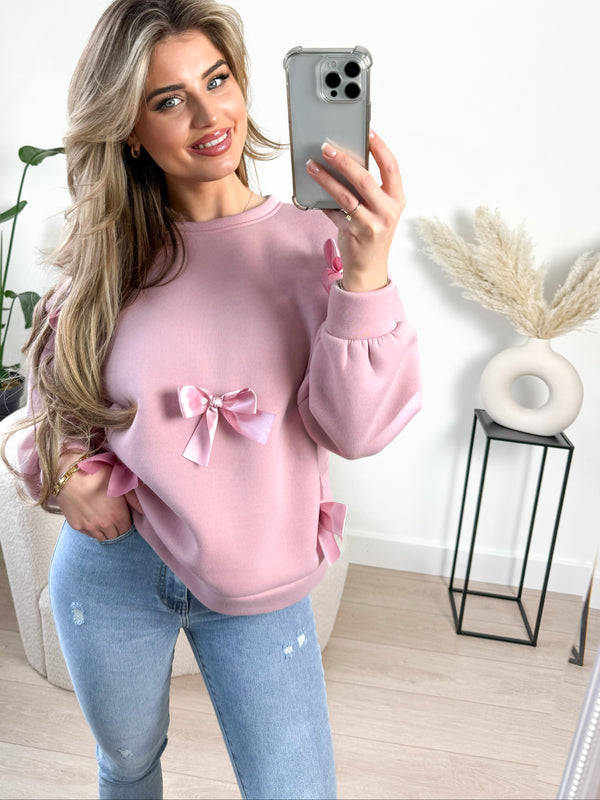 Bow Sweater Pink