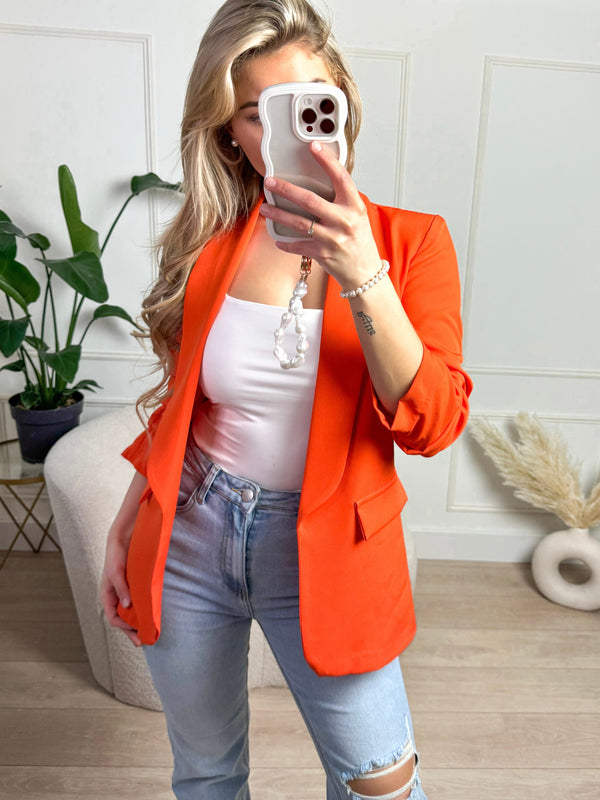 Trendy Blazer Orange