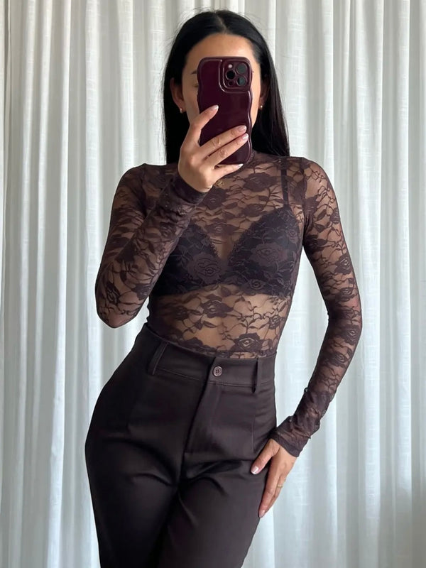 Lace Body Iris Brown