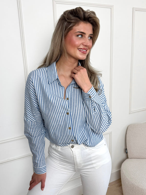 Stripes Blouse Sarah Blue