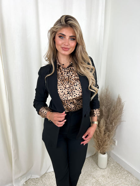 Cheetah Blouse Lea Beige