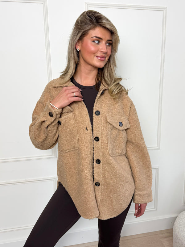 Teddy Coat Camel