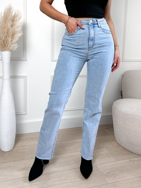 Straight Leg Jeans Blue