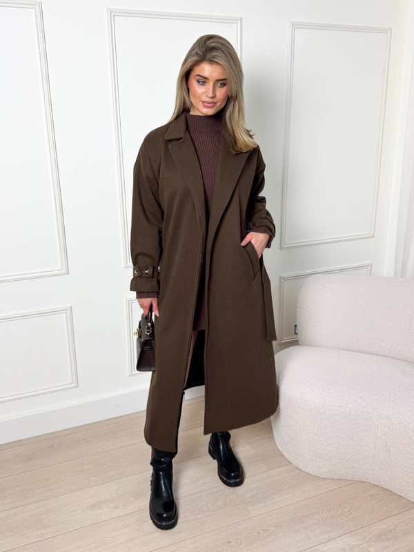 Jill Long Coat Brown