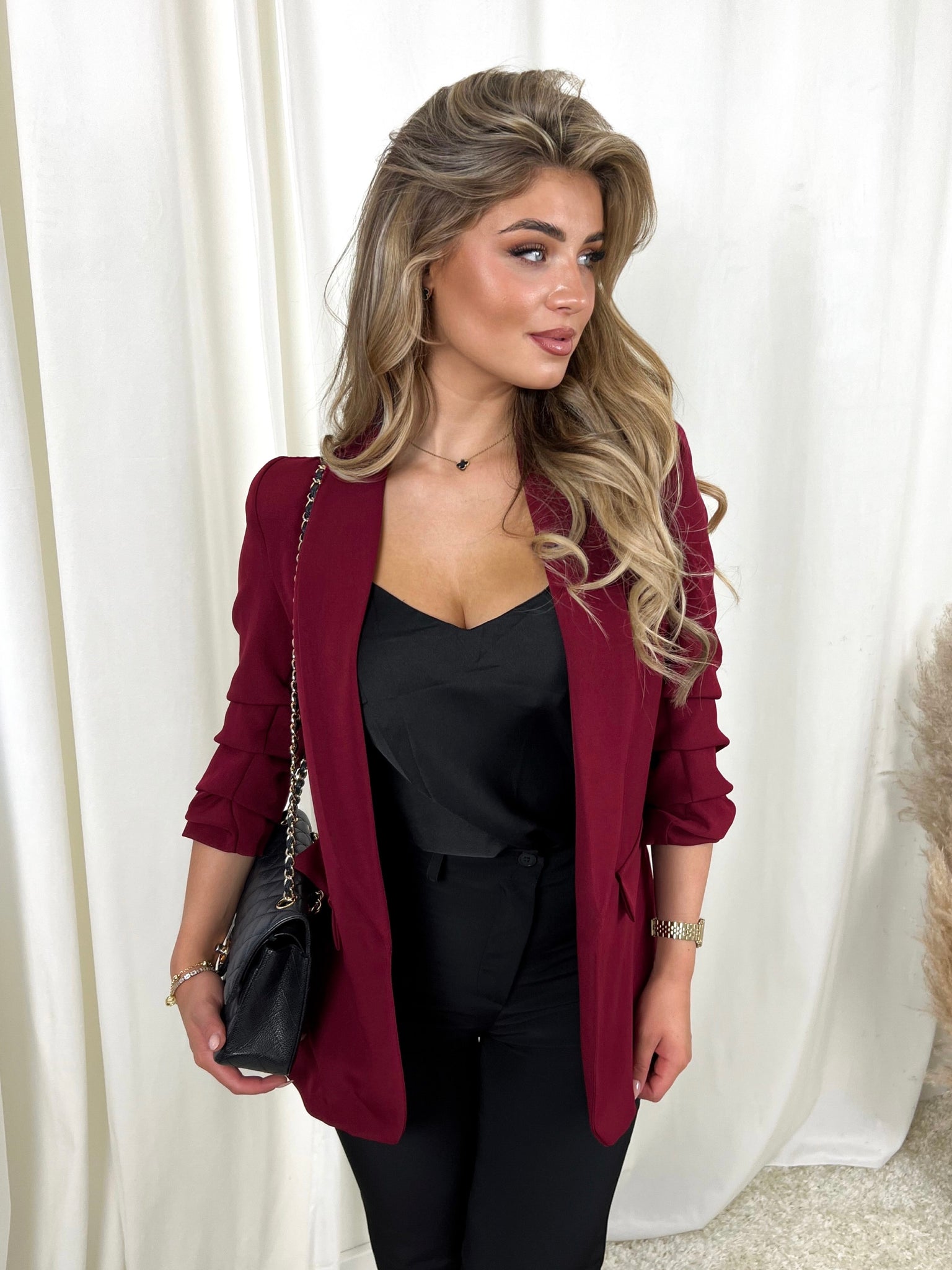 Trendy Blazer Bordeaux