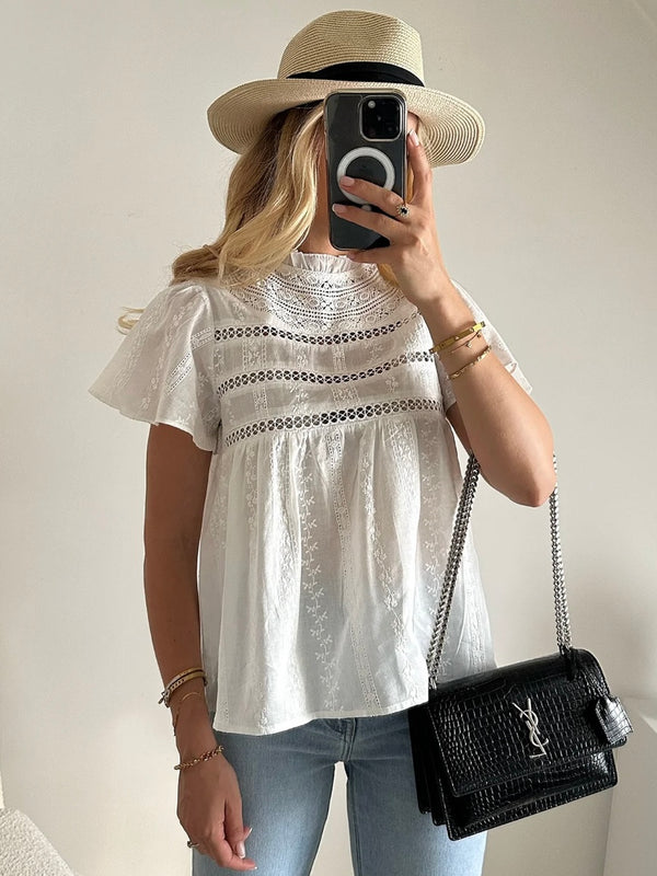 Summer Blouse Lola White