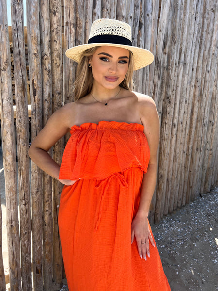 Summer Long Dress Orange