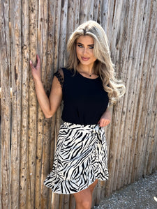 Zebra Skirt Jade