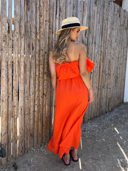 Summer Long Dress Orange