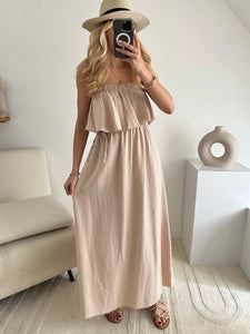 Summer Long Dress Beige