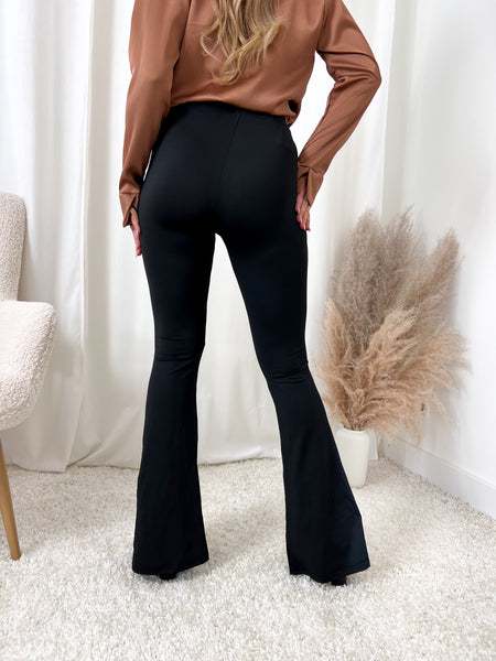 Basic Flare Pants Black
