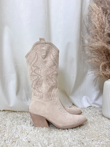 Cowboy Boots Beige